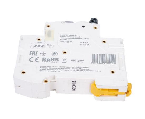 Автоматический выключатель IEK M06N 1P C 6А AR-M06N-1-C006 – изображение 4