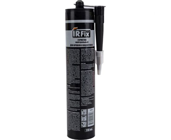 Герметик для кровли и водостоков IRFIX 310 мл, нейтральный, белый 20052 – изображение 2
