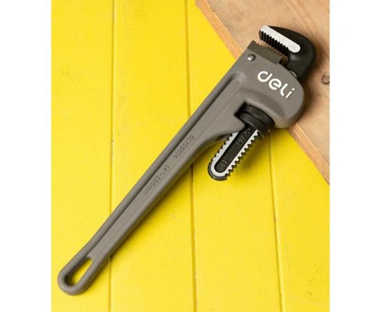 Трубный ключ Стиллсона DELI DL105018 облегченный, 405 мм ширина захвата 60 мм, алюминиевый сплав + CrMo 114787 – изображение 6