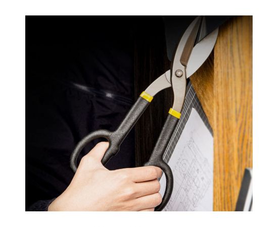 Ножницы по металлу DELI dl25912 прямые, 310 мм, высокоуглеродистая сталь 55 108856 – изображение 3