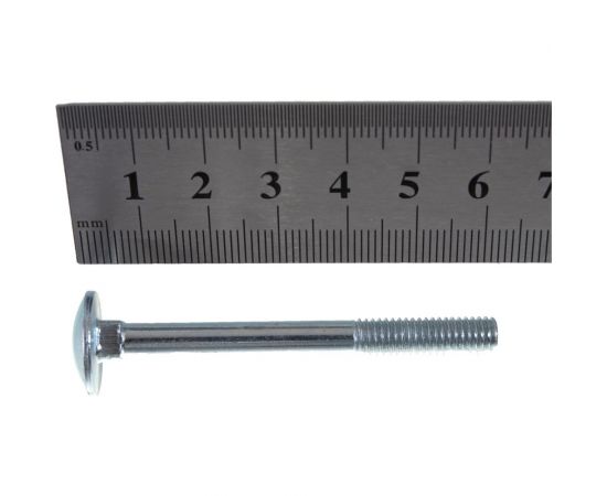 Мебельный болт Element DIN 603 6x60 белый цинк 30 шт 102730 – изображение 5