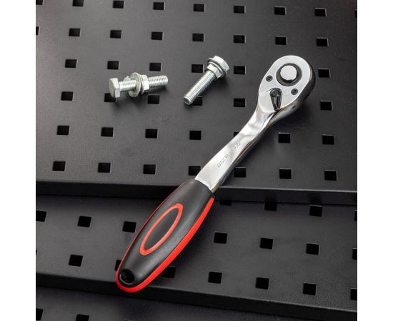 Ключ-трещотка DELI DL2522 1/2"" 254 мм, 72 зуба, шестерня Cr-Mo, быстросъемная 104476 – изображение 3