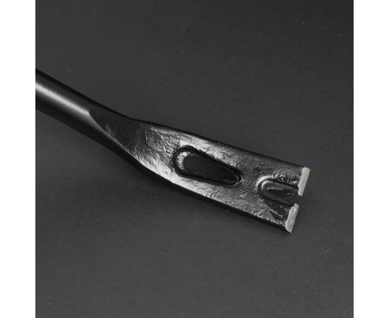 Лом-гвоздодер DELI dl448901 двухсторонний, усиленный, 600 мм, углы наклона 30 и 60, овальный паз с углами 30 и 68, шестигранная форма 112212 – изображение 3