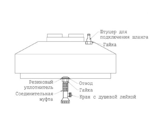 Ёмкость для душа ПолиТим 210 PT-Du210S – изображение 3