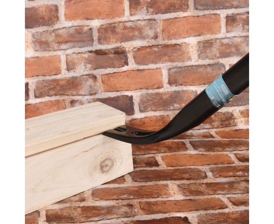 Лом-гвоздодер DELI dl448901 двухсторонний, усиленный, 600 мм, углы наклона 30 и 60, овальный паз с углами 30 и 68, шестигранная форма 112212 – изображение 2