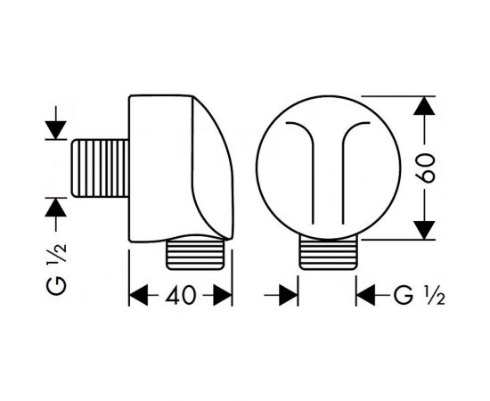 Шланговое подсоединение HANSGROHE 27454000 Fixfit 00000007746 – изображение 2