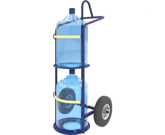 Тележка для перевозки 2-х баллонов воды RUSKLAD ВД 2 литые 