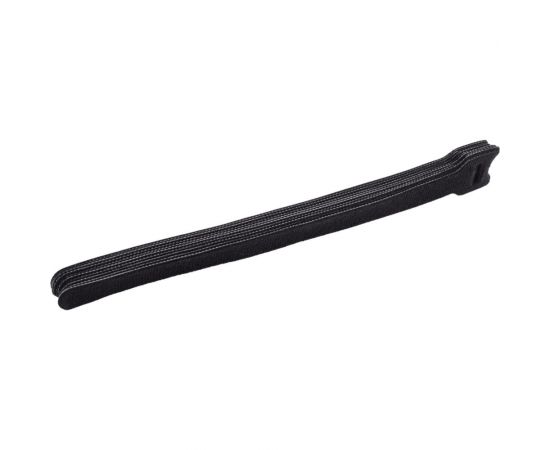 Стяжка-липучка NIKOMAX с мягкой пряжкой, 240x16 мм, черная, 10 шт. NMC-CTV240-16-SB-BK-10 