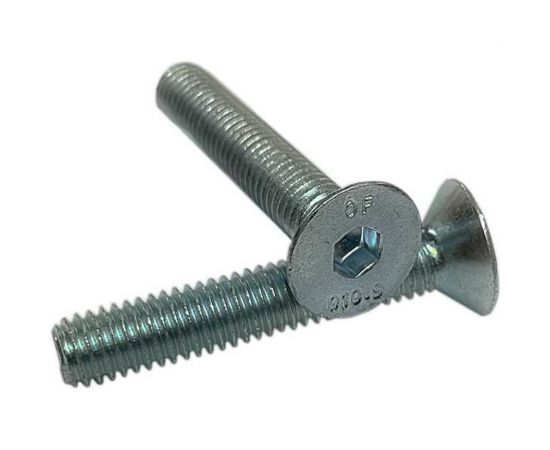 Винт с потайной головкой ZAMETAL М6x30 мм, 10.9, внутренний шестигранник, DIN 7991, Б/П, 500 шт. П/Р ZA111059 