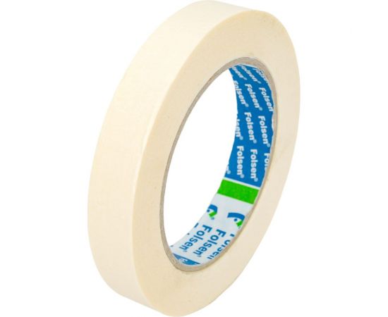 Малярная лента FOLSEN белая, 90C, 18 мм x 50 м 022019 