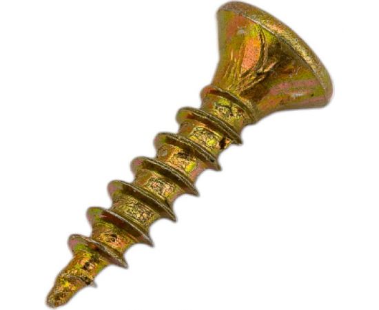 Саморез Мир крепежа DIN 7962, 2,5x12 мм, Pozi, желтый цинк, 1000 шт. Т0000016354 