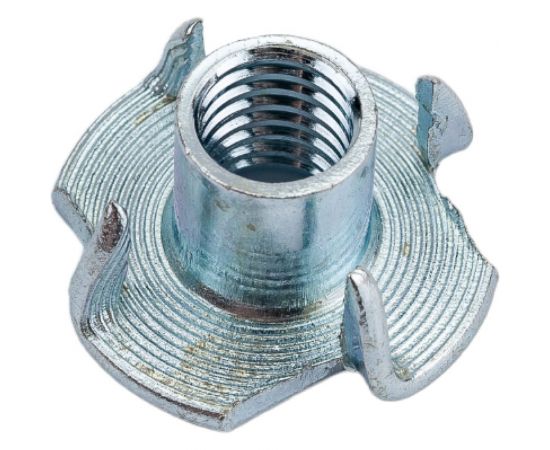 Гайка Мир крепежа DIN 1624, М8, мебельная, врезная, цинк (250 шт) Т0000014448 