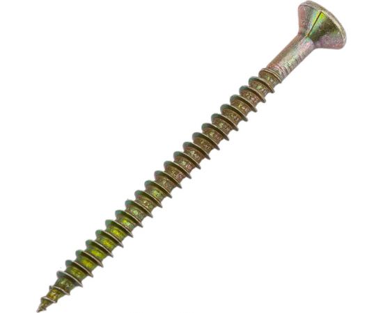 Шуруп качественный крепеж желтый цинк, 4,5x60, 500 шт. 2000651 КЧ 