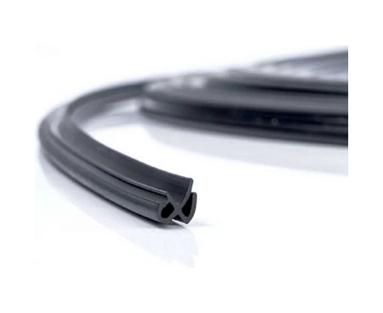 Уплотнитель для окон и дверей KOMFORT москитные системы rehau 4952 ПВХ, усиленный, черный, тэп 10 м УПЛ051 