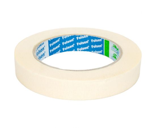 Малярная лента FOLSEN белая, 90C, 18 мм x 50 м 022019 – изображение 2
