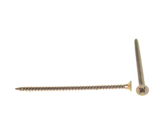 Потайной универсальный шуруп Метизный двор 4,0x70, желтый, 250 шт. 4607159063328 – изображение 3