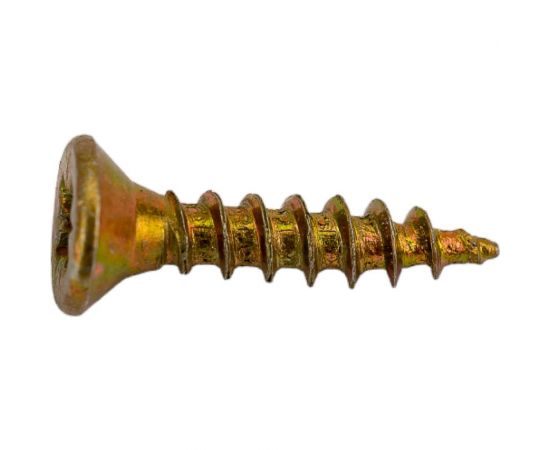 Саморез Мир крепежа DIN 7962, 2,5x12 мм, Pozi, желтый цинк, 1000 шт. Т0000016354 – изображение 3