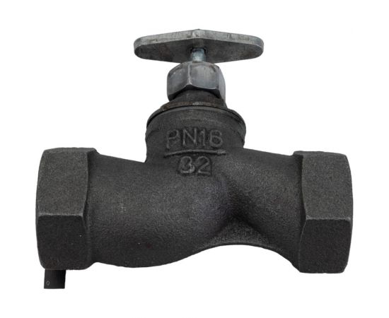Клапан запорный DN.ru 15кч18п1 Ду32 Ру16 чугунный муфтовый D090-00236 – изображение 4