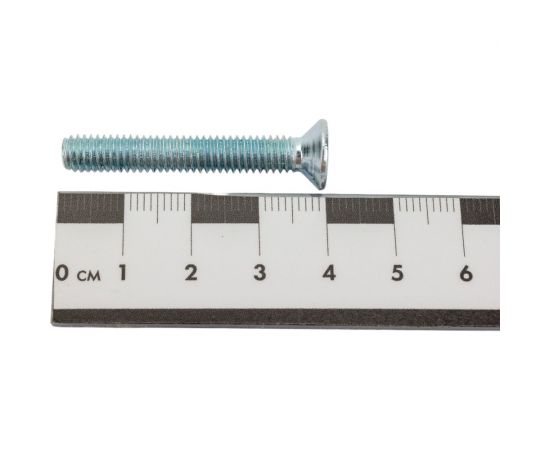 Винт Качественный КРЕПЕЖ потай с метр. резьбой, DIN 965, 6x40, 60 шт 0200891 КЧ – изображение 4