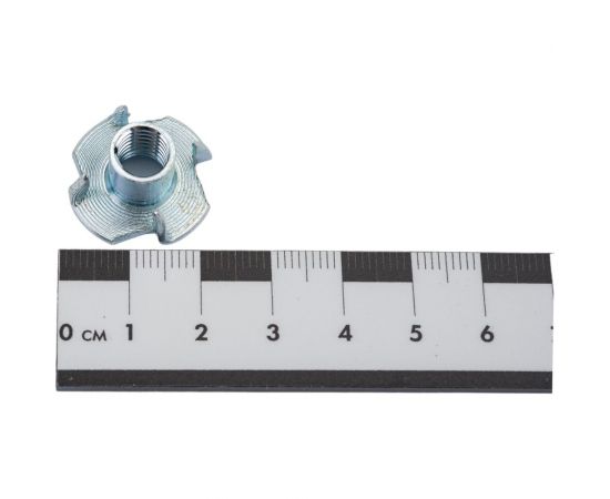 Гайка Мир крепежа DIN 1624, М8, мебельная, врезная, цинк (250 шт) Т0000014448 – изображение 2