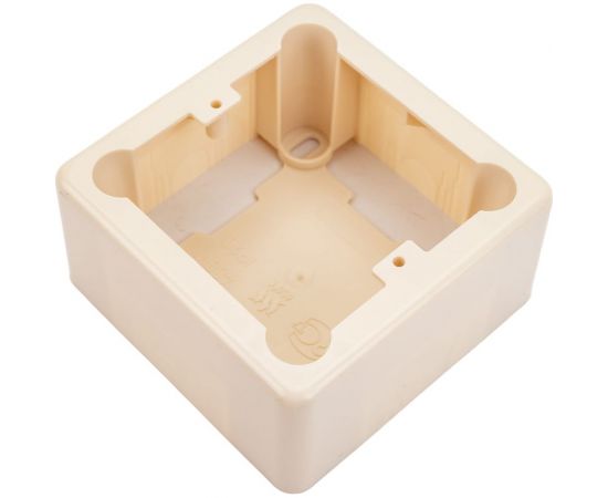 Установочная коробка GREENEL 1-местная 85х85х42 слоновая кость GE40232-02 
