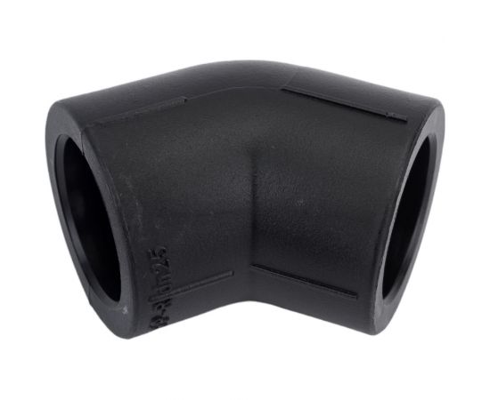 Угол Blue Ocean полипропиленовый 25x45 градусов UV-pro с защитой от ультрафиолета черный PPRF/45E-UV(Bk)-25 