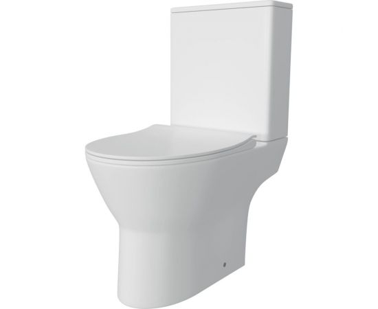 Напольный унитаз Teymi Ritta безободковый, сиденье микролифт T40803 ЦБ-00267141 