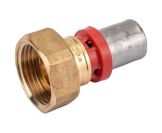 Муфта пресс-В TIEMME с накидной гайкой, плоская прокладка, 16x3/4"" 1650133 