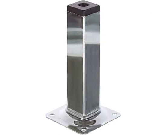 Ножка Tech-Krep металл, квадрат, нерегулируемая, 25x25x150 мм, хром- накл. 151286 