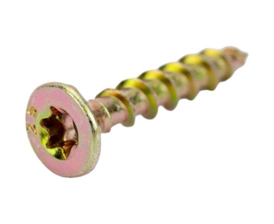 Конструкционный шуруп для дерева ЕВРОПАРТНЕР с фрезой, потайной, ж/п, Torx 20, 4,0x25 + бита, 300 шт. B3 0023 