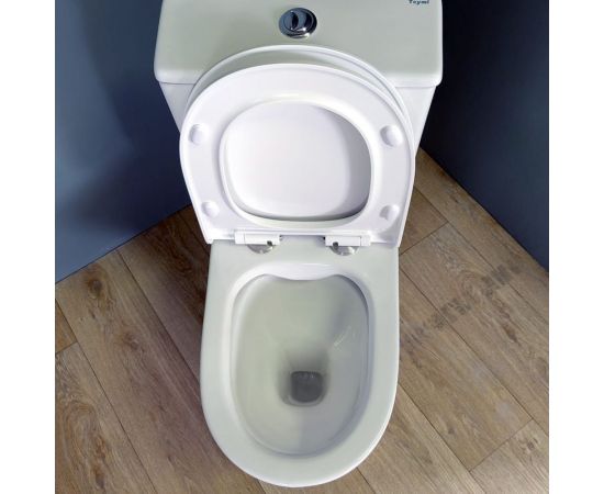 Напольный унитаз Teymi Ritta безободковый, сиденье микролифт T40803 ЦБ-00267141 – изображение 14