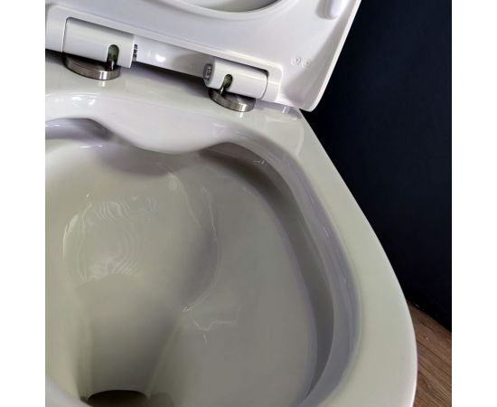 Напольный унитаз Teymi Ritta безободковый, сиденье микролифт T40803 ЦБ-00267141 – изображение 15