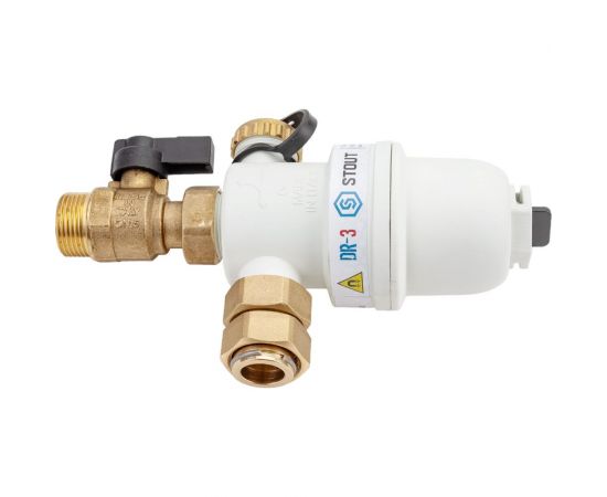 Фильтр-шламоотделитель с магнитом для настенных котлов STOUT Sfw-0072-000020 3/4" нр-3/4" нг-3/4" нр RG0091HNTRLO2S – изображение 2