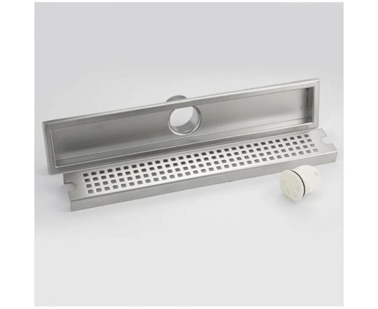 Линейный трап Санакс из нержавеющей стали, 400x75 мм, вертикальный 772790 – изображение 2