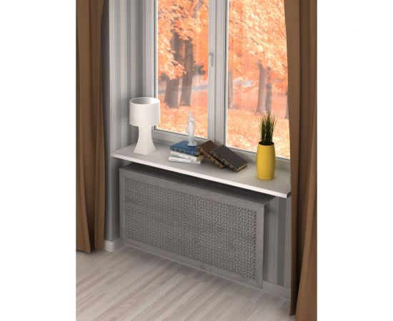 Крышка для экрана Стильный Дом 90х17 см, универсальная, дуб серый v545851 – изображение 2