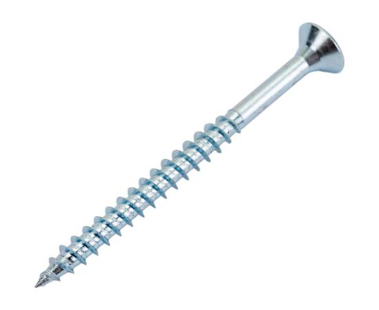 Универсальный шуруп ЕВРОПАРТНЕР MULTI потайная головка, неполная резьба, ZN, 5,0x60 + бита TX, 70 шт. B2 0064 – изображение 2