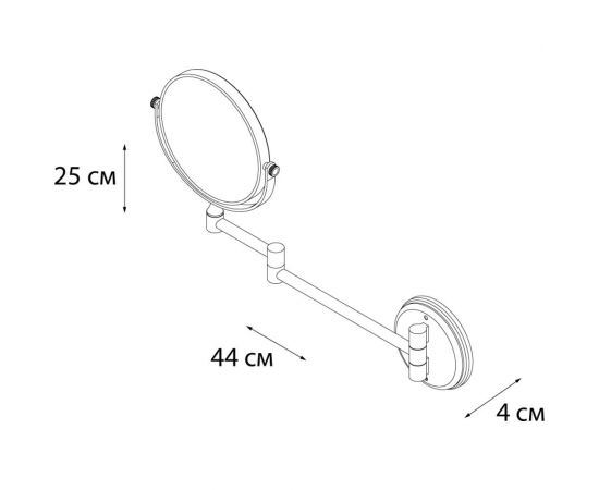 Зеркало косметическое D15 FIXSEN НOTEL 31021 – изображение 2