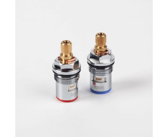 Кран-буксы IDDIS разнонаправленные, керамика, 90, 20 зубцов, M18x1.5, h=44 мм, 2 шт 998CR440SM-S – изображение 2