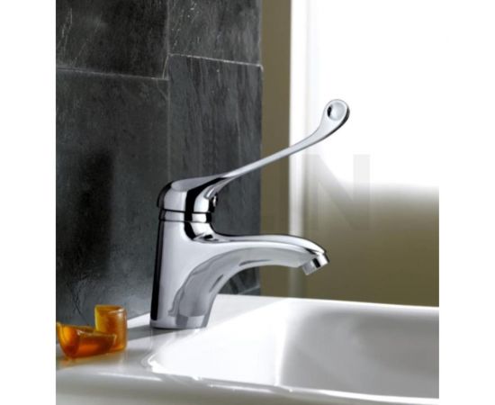 Смеситель для умывальника D-Lin с хирургической ручкой, хром D110427-6 – изображение 2