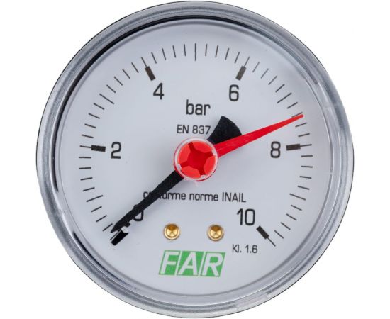 Редуктор хром FAR 3/4"" ВР-НР, с манометром FA 2835 34 – изображение 2