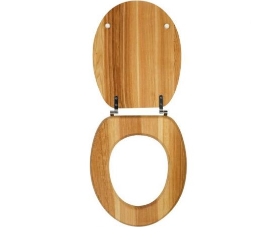 Сиденье для унитаза Wirquin натуральное дерево, крепления нержавеющие AB00610 – изображение 3
