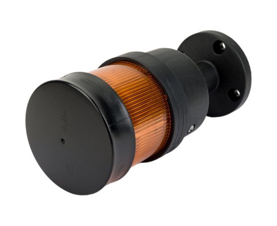 Светосигнальная колонна INNOCONT d=70мм, светодиод, стойка 55мм, основание d=70мм, постоянное свечение, без зуммера, цвет: желтый, 24VDC, IP65, кабель 0,5м TL70-024-Y-55 – изображение 3