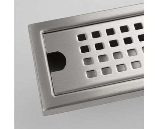 Линейный трап Санакс из нержавеющей стали, 400x75 мм, вертикальный 772790 – изображение 3