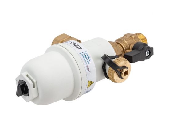 Фильтр-шламоотделитель с магнитом для настенных котлов STOUT Sfw-0072-000020 3/4" нр-3/4" нг-3/4" нр RG0091HNTRLO2S – изображение 3