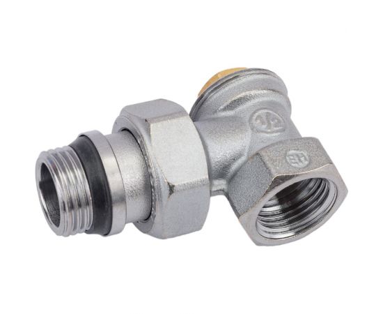 Комплект для подключения радиаторов Giacomini R470F угловой осевой, DN-15, 1/2, 1/2, ВН R470FX023 – изображение 3