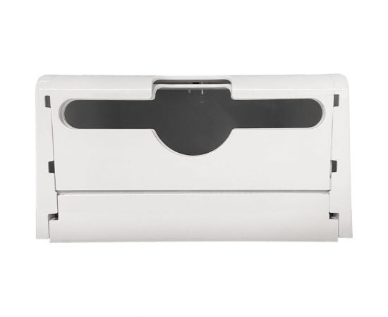 Диспенсер для бумажных полотенец hor t1 бизнес корпус белый, верхнее стекло полупрозрачное матовое, нижние стекла белый abs-пластик, универсальная система сложения (z(c) / v(zz)) HOR-11111411 – изображение 4
