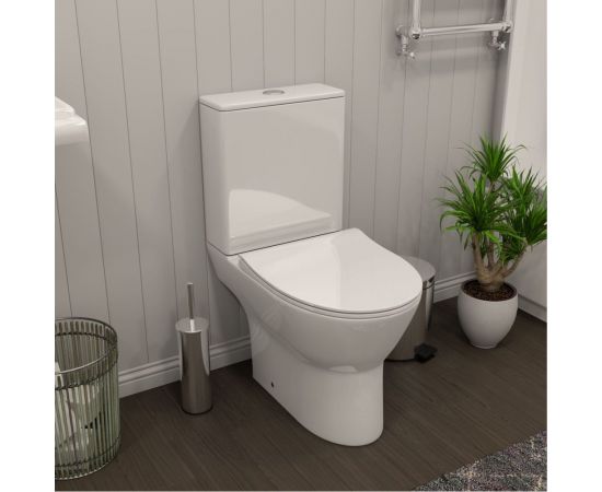 Напольный унитаз Teymi Ritta безободковый, сиденье микролифт T40803 ЦБ-00267141 – изображение 4