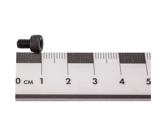 Винт Море-Метизов DIN 912 класс прочности 12.9, оксид, M4x6 мм, 500 шт. VINT9124146500M – изображение 4