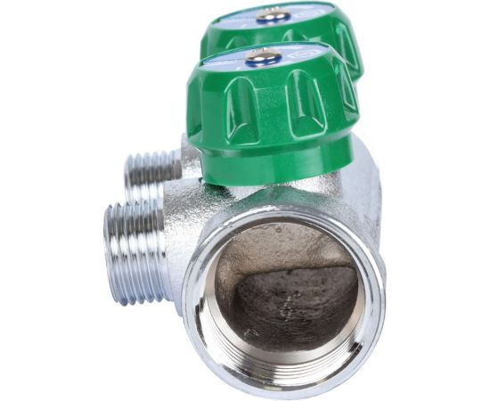 Регулирующий коллектор STOUT 1"", 2 отвода 1/2"", плоское уплотнение SMB-6849-011202 RG008UJF2PTLGU – изображение 5