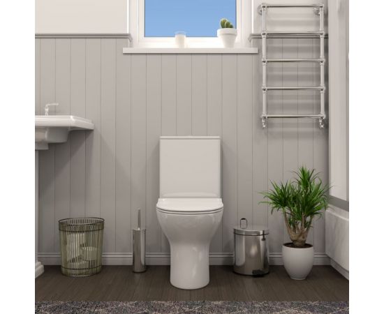 Напольный унитаз Teymi Ritta безободковый, сиденье микролифт T40803 ЦБ-00267141 – изображение 6